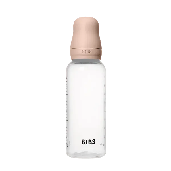 BIBS BPA-Free PP Baby Bottle Round Silicone 1 pack 270 ml Medium Flow Blush (Min. of 2 PK , multiples of 2 PK)