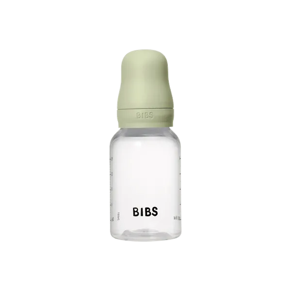BIBS BPA-Free PPBaby Bottle Round Silicone 1 pack 150 ml Slow Flow Sage (Min. of 2 PK , multiples of 2 PK)
