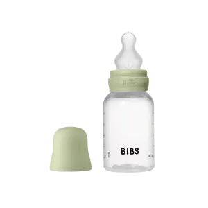 BIBS BPA-Free PPBaby Bottle Round Silicone 1 pack 150 ml Slow Flow Sage (Min. of 2 PK , multiples of 2 PK)