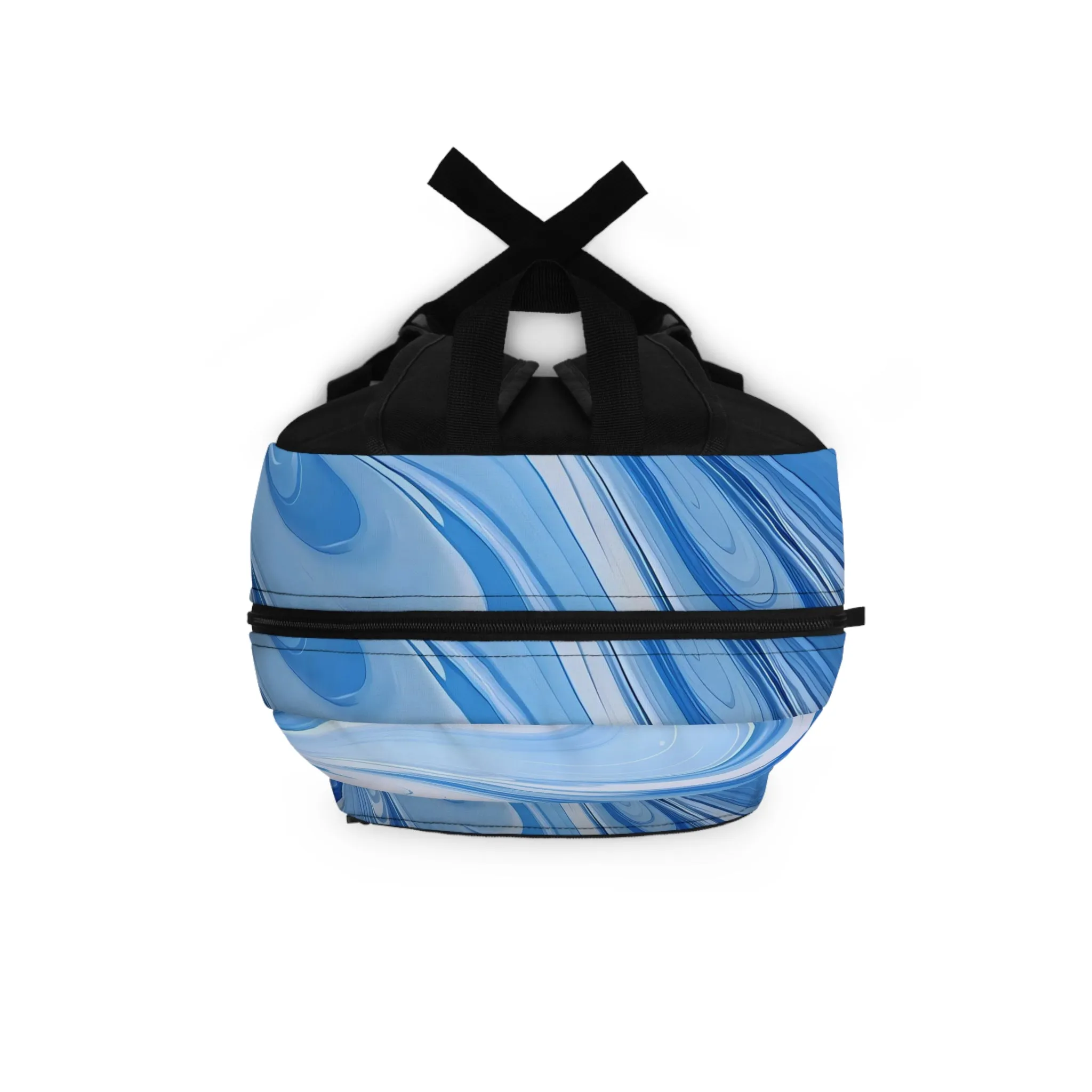 Blue and White Fluid