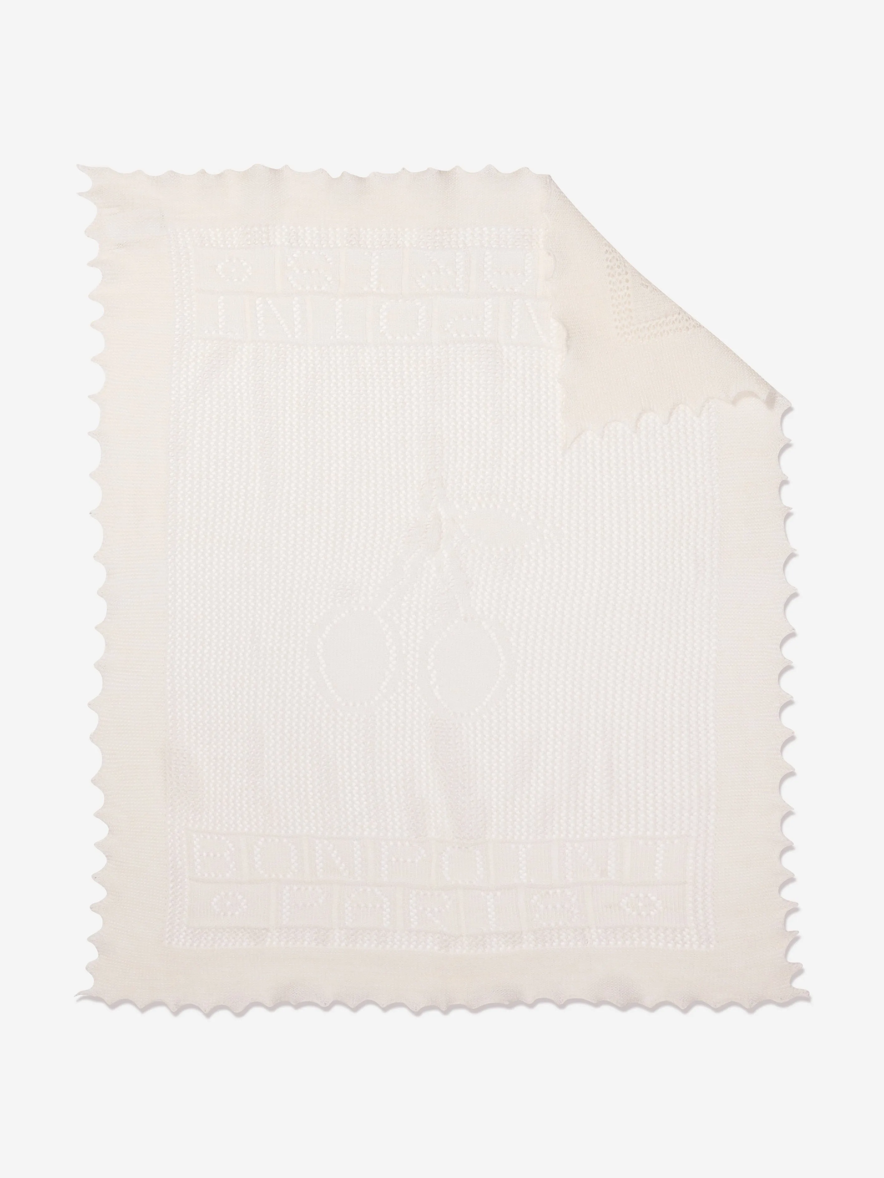 Bonpoint Baby Cotton And Wool Blanket in Ivory