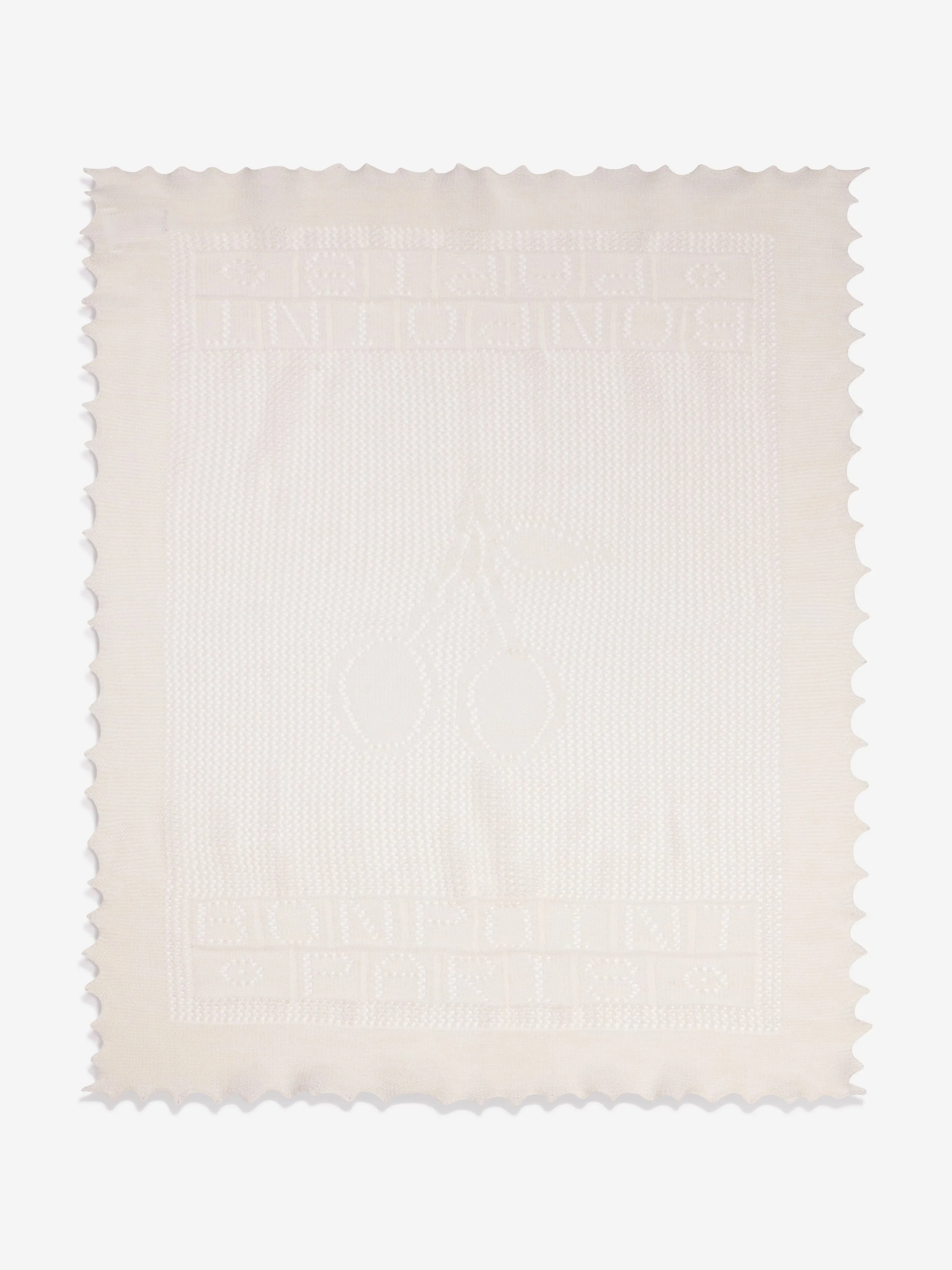 Bonpoint Baby Cotton And Wool Blanket in Ivory