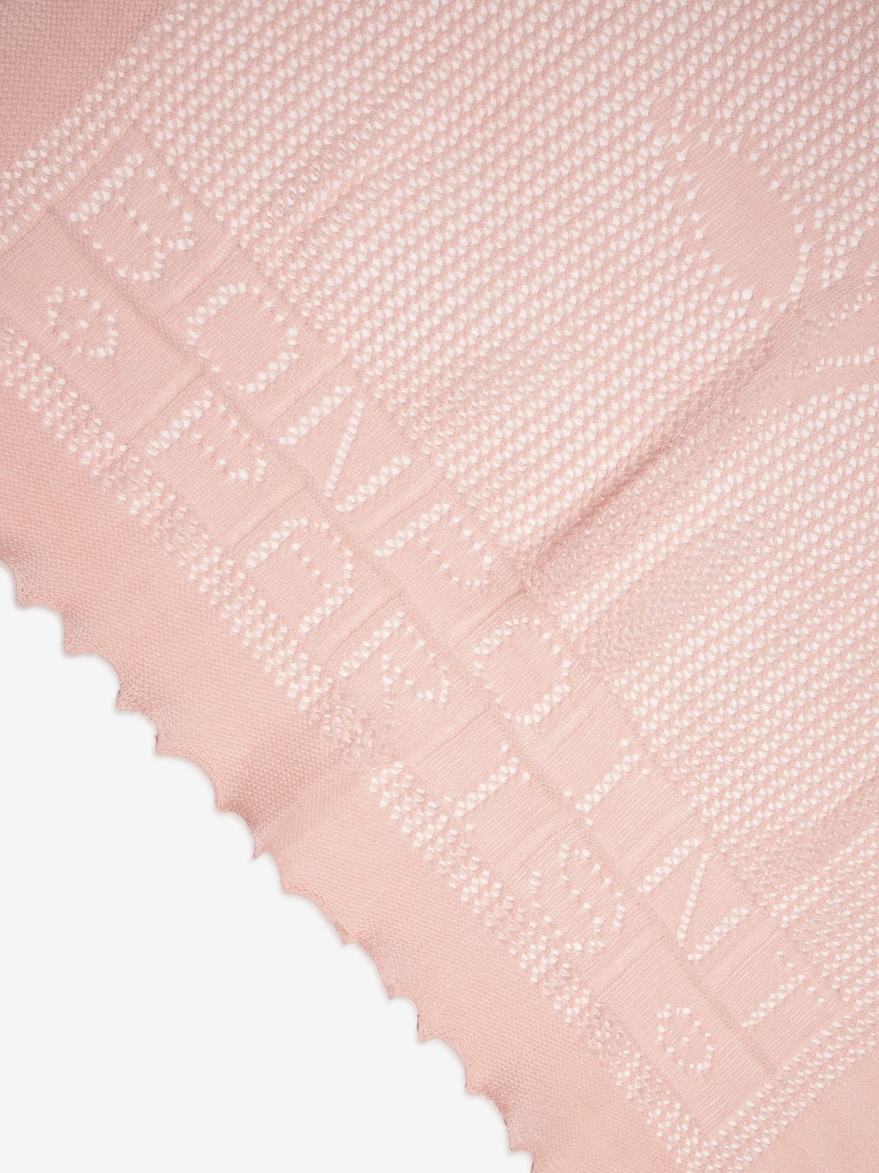 Bonpoint Baby Girls Cotton and Wool Blanket in Pink (85cm)