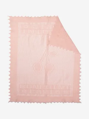 Bonpoint Baby Girls Cotton and Wool Blanket in Pink (85cm)