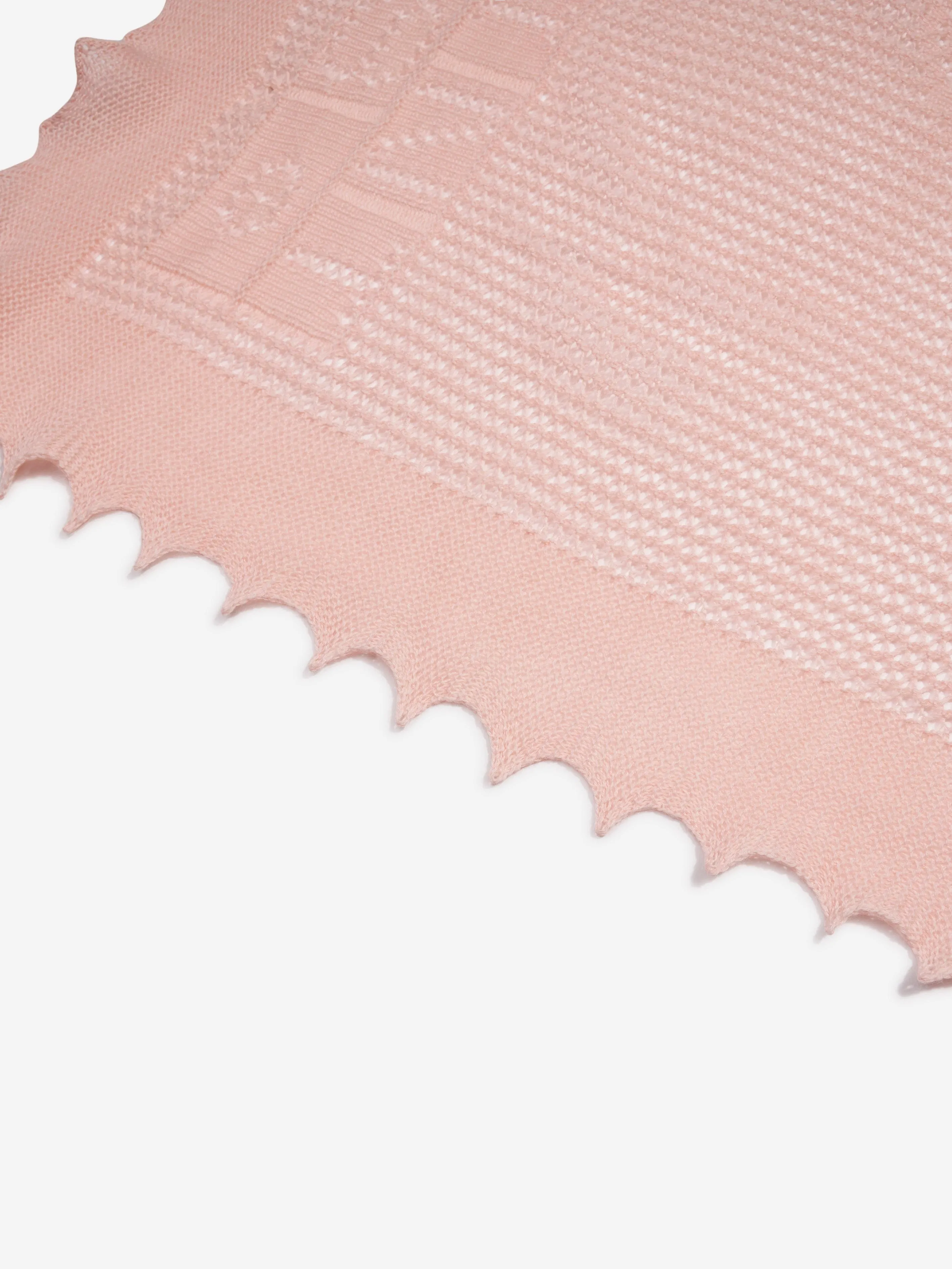 Bonpoint Baby Girls Cotton and Wool Blanket in Pink (85cm)