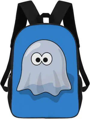 Boo Ghostly Travel Backpack 17 in Laptop Bag Lightweight Daypack for Work Office