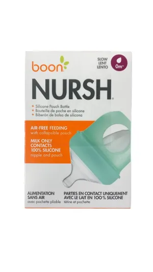 Boon Nursh Bottle, 4oz, Mint, Slow