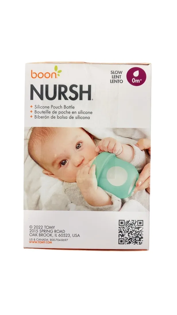 Boon Nursh Bottle, 4oz, Mint, Slow