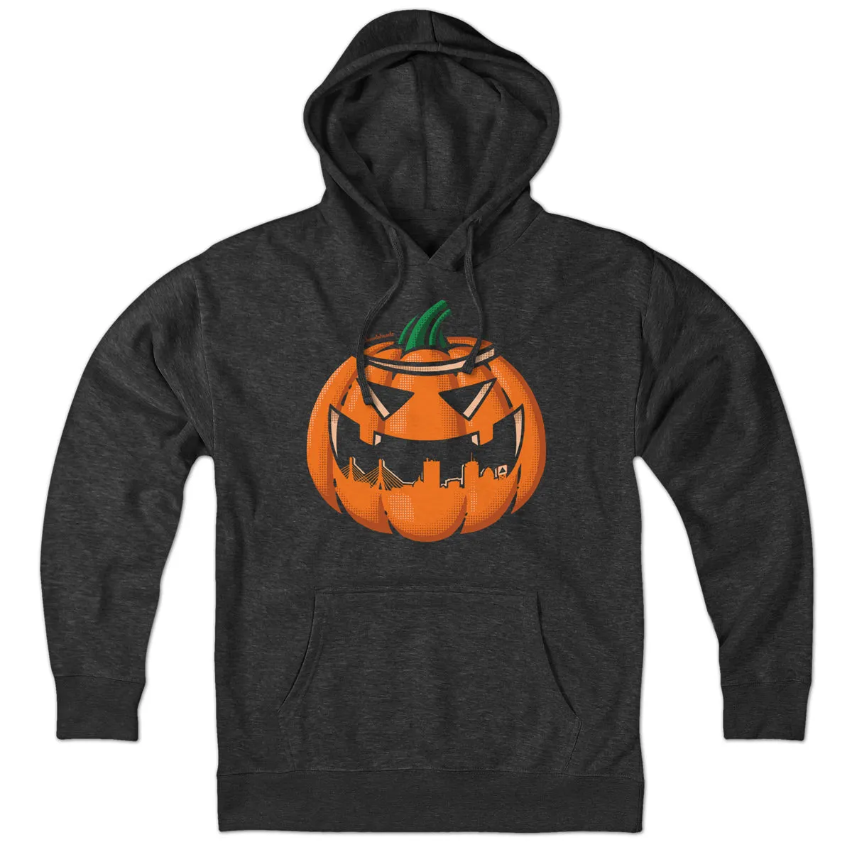 Boston Skyline Jack O' Lantern Hoodie