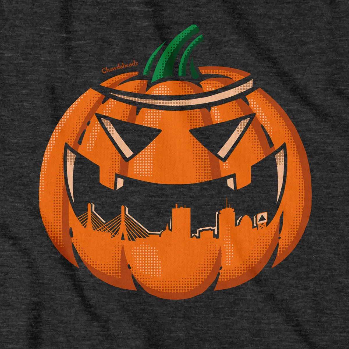 Boston Skyline Jack O' Lantern Hoodie