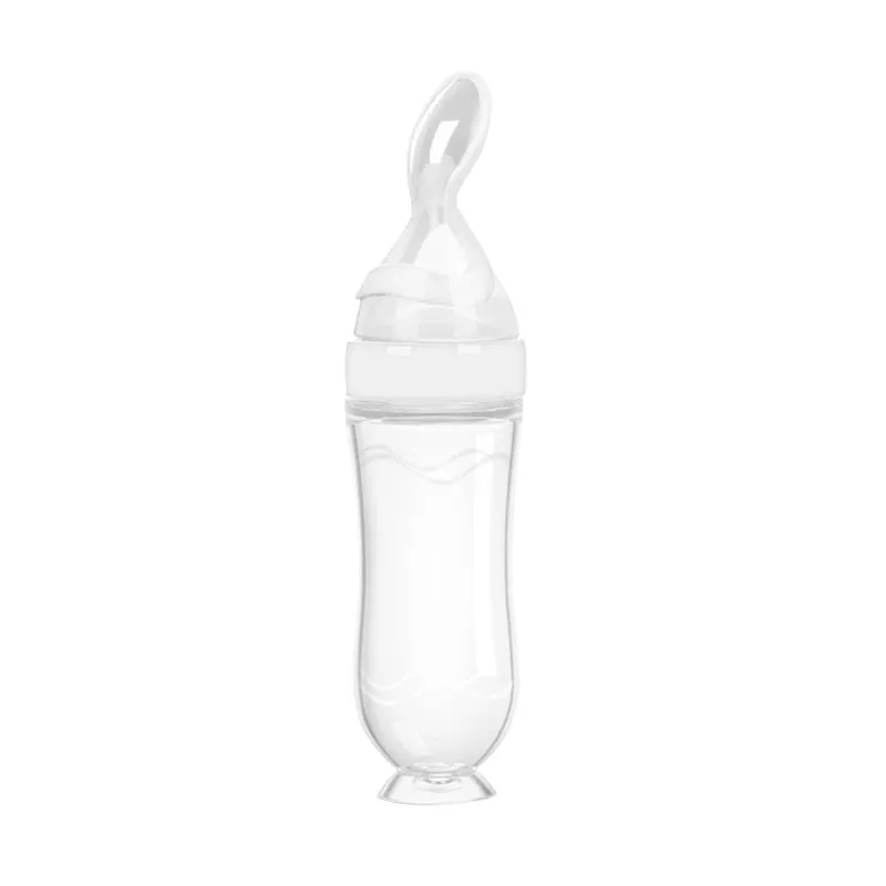 Bottles Squeeze Spoon Milk Feeding Bottle Cup