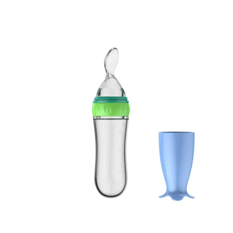 Bottles Squeeze Spoon Milk Feeding Bottle Cup