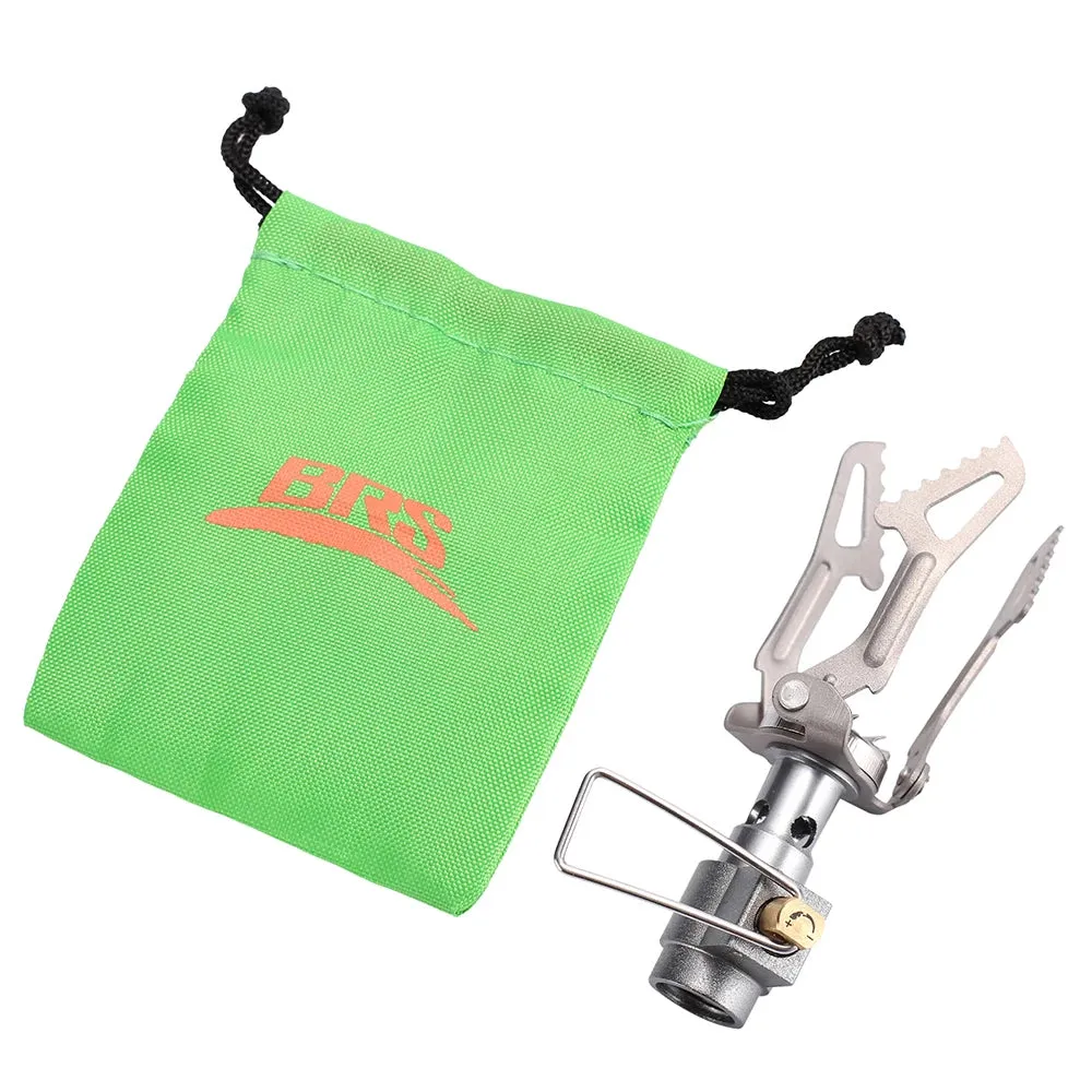 BRS-3000T  Titanium Mini Camping Gas Burners 25g 2700W One-Piece Pocket Stove Outdooor Hiking Folding Cooking Furnace Portable