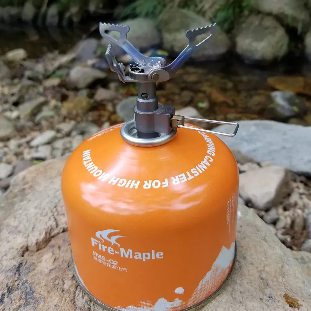 BRS-3000T  Titanium Mini Camping Gas Burners 25g 2700W One-Piece Pocket Stove Outdooor Hiking Folding Cooking Furnace Portable
