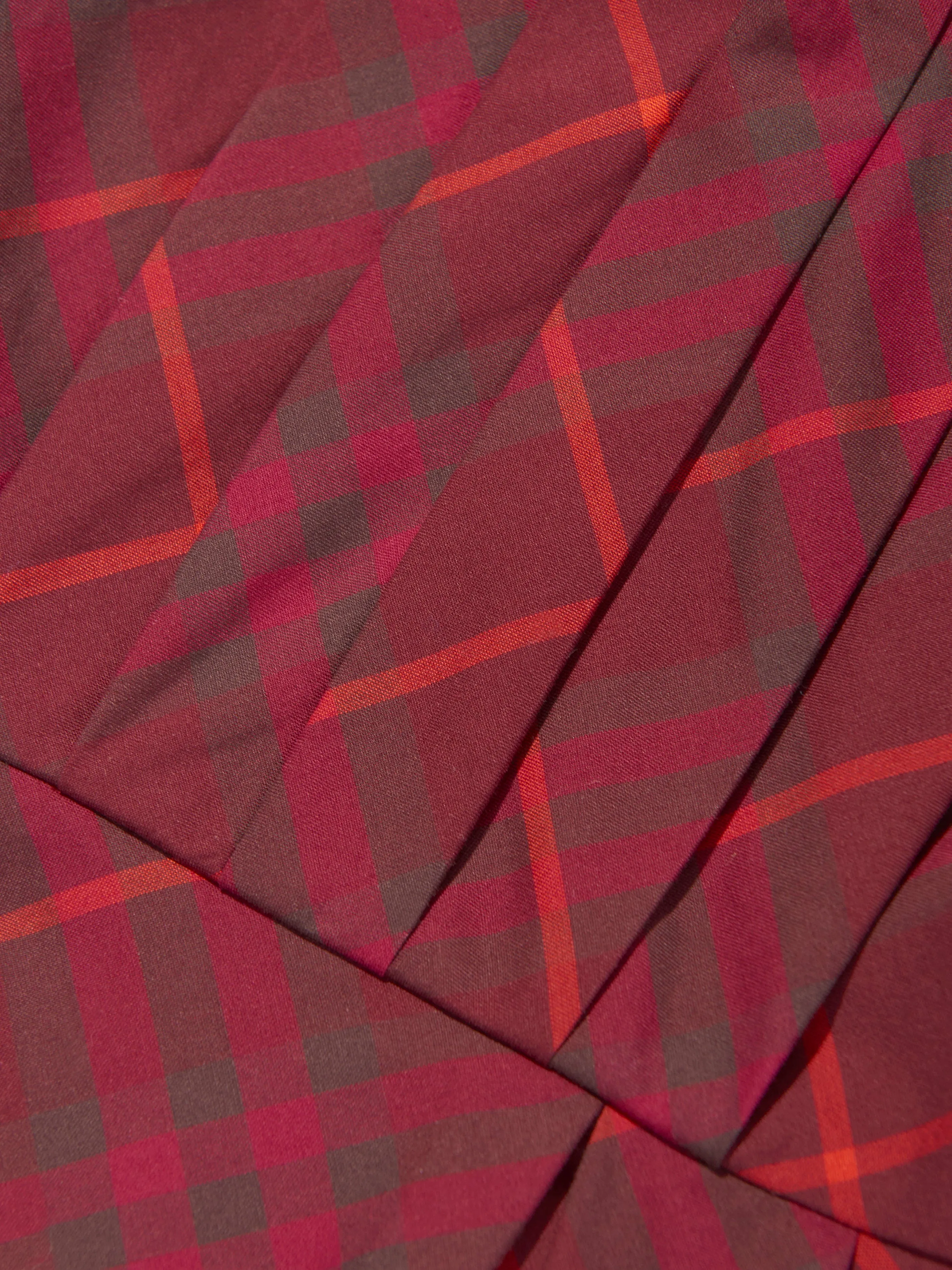 Burberry Baby Girls Check Gia Dress in Red