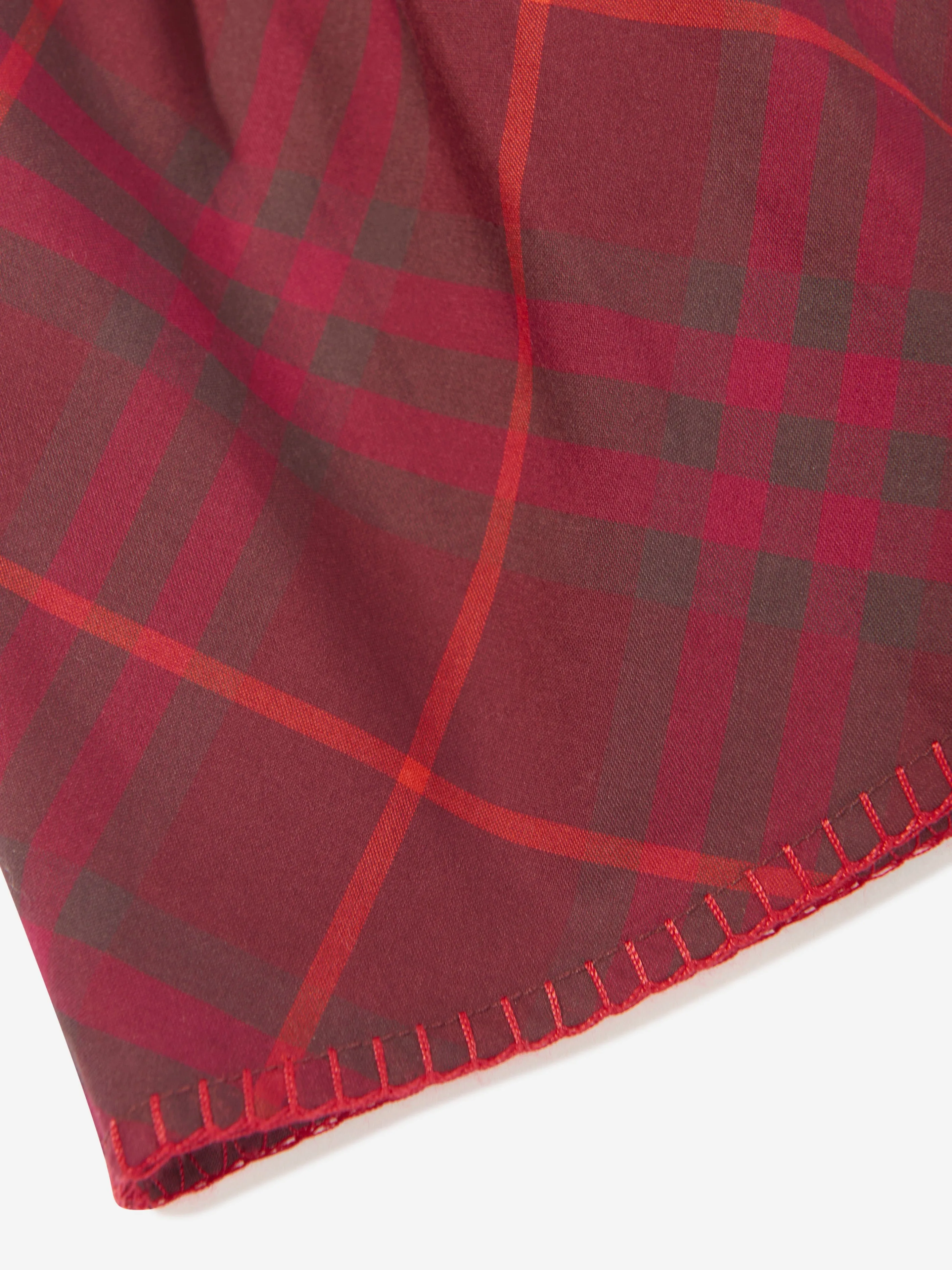 Burberry Baby Girls Check Gia Dress in Red