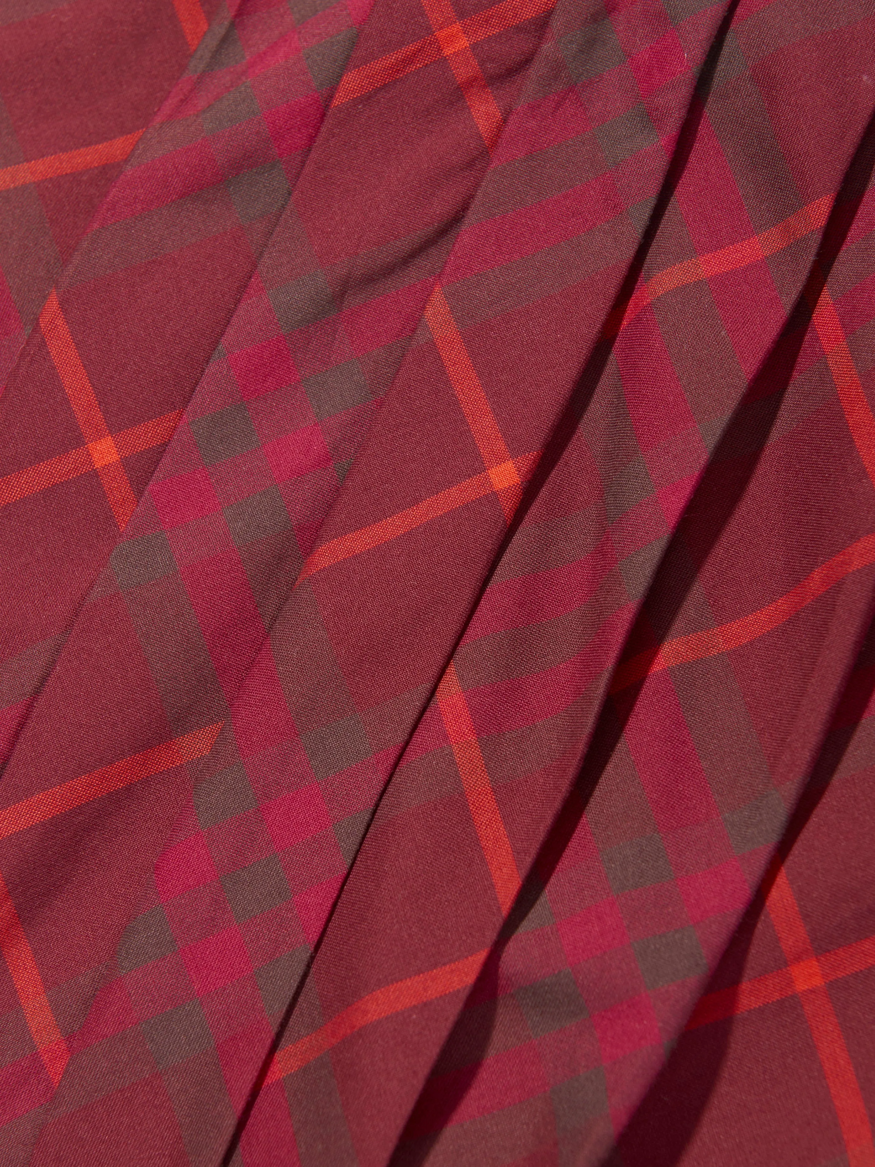 Burberry Girls Check Gia Dress in Red