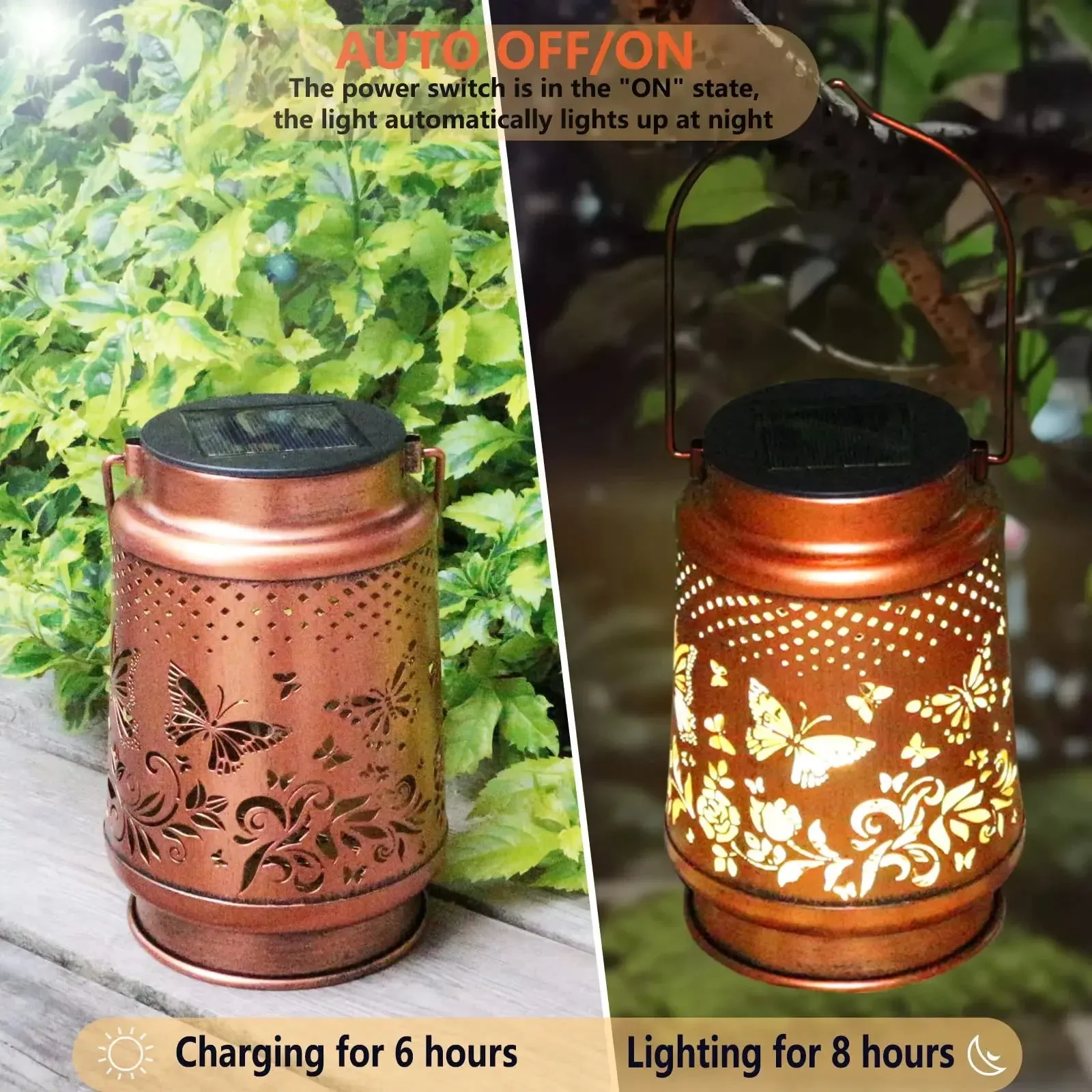 Butterfly Solar Garden Lantern