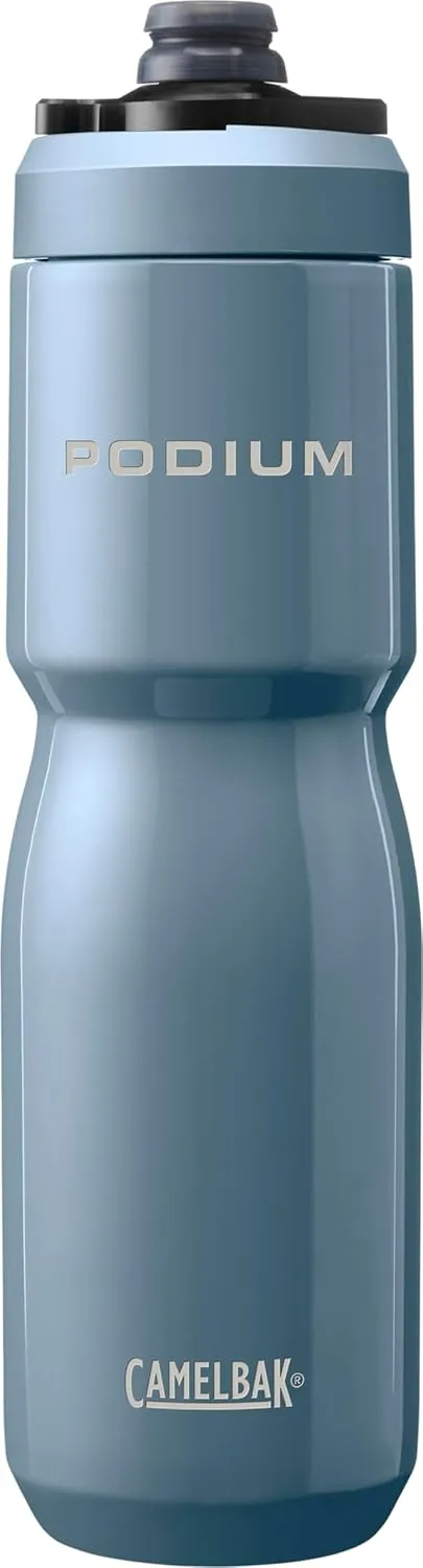 CamelBak Podium Steel Insulated Stainless Steel Bike Water Bottle – for Cycling, Fitness & Sports- Fits Most Bike Cages, 22oz - Pacific