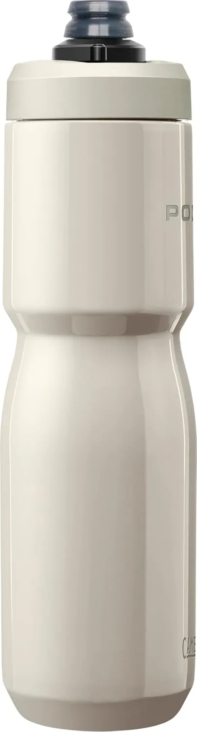 CamelBak Podium Steel Insulated Stainless Steel Bike Water Bottle – for Cycling, Fitness & Sports- Fits Most Bike Cages, 22oz - Stone