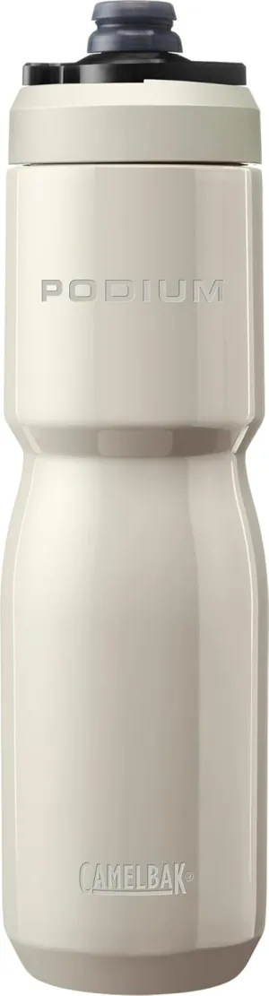 CamelBak Podium Steel Insulated Stainless Steel Bike Water Bottle – for Cycling, Fitness & Sports- Fits Most Bike Cages, 22oz - Stone