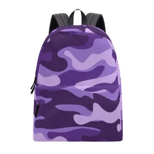 Camo Backpack | Purple, Blue and Mauve Camouflage Style