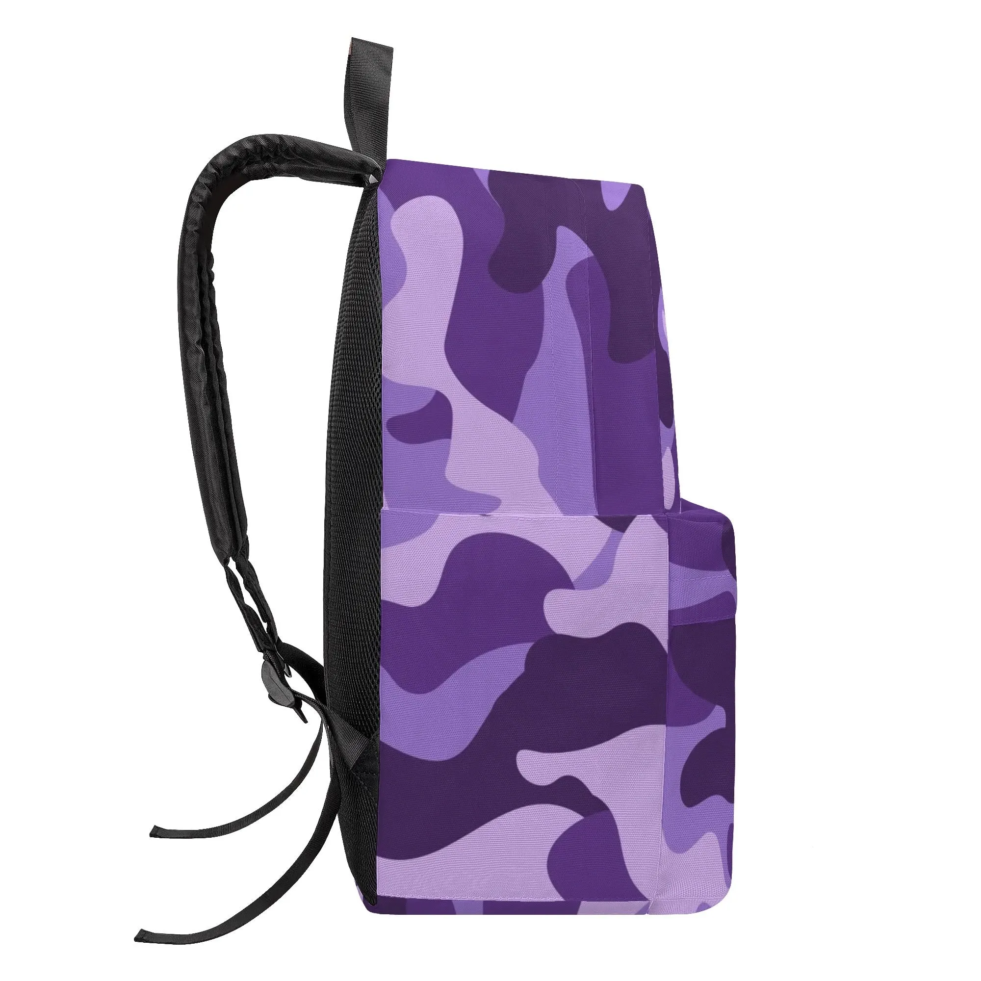 Camo Backpack | Purple, Blue and Mauve Camouflage Style