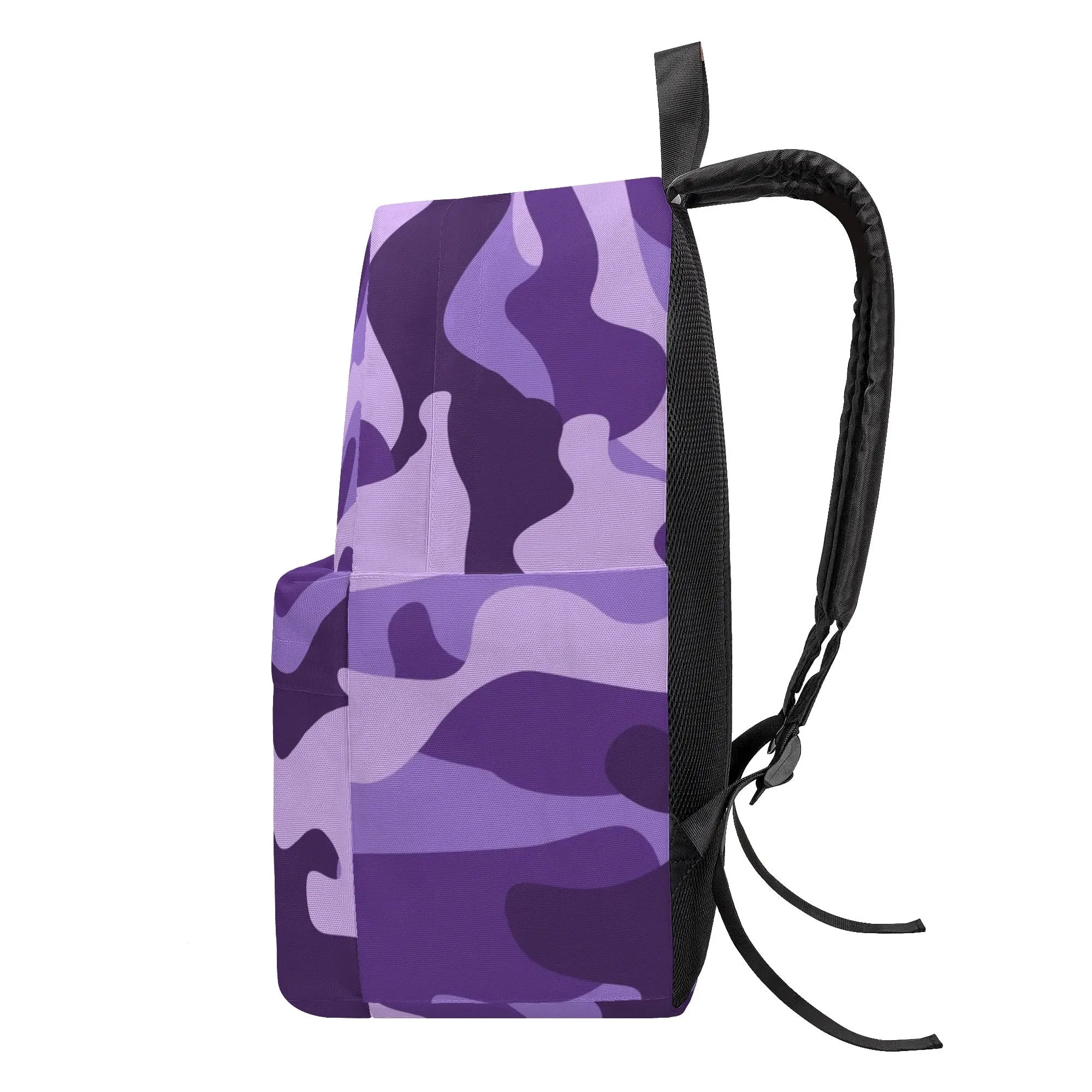 Camo Backpack | Purple, Blue and Mauve Camouflage Style