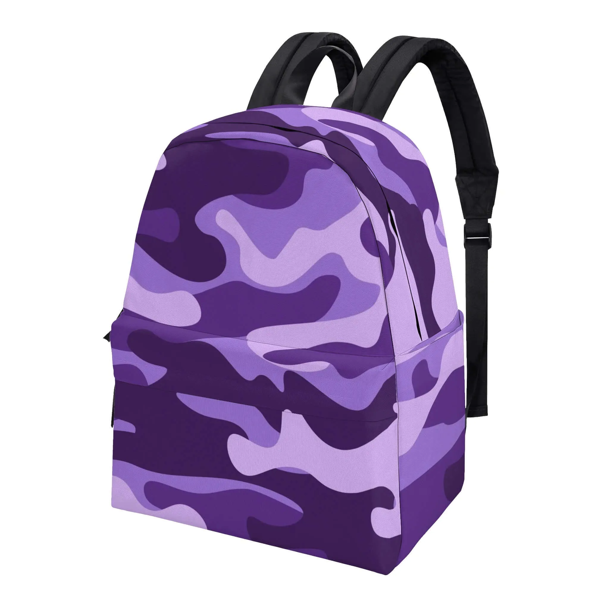 Camo Backpack | Purple, Blue and Mauve Camouflage Style