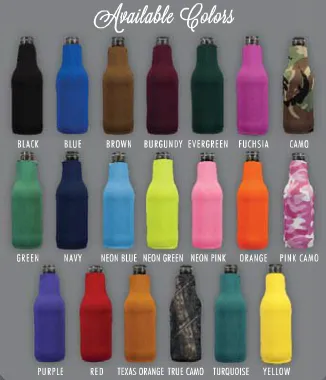 Camouflage Beer Bottle Koozie Huggie Cooler