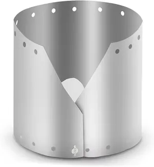 Camp Stove Winds Protecting Plate Thickened Folding Stove Windshield for Outdoor Cooking and Hiking