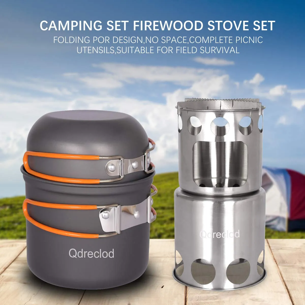 Camping Cookware - 14 Pieces