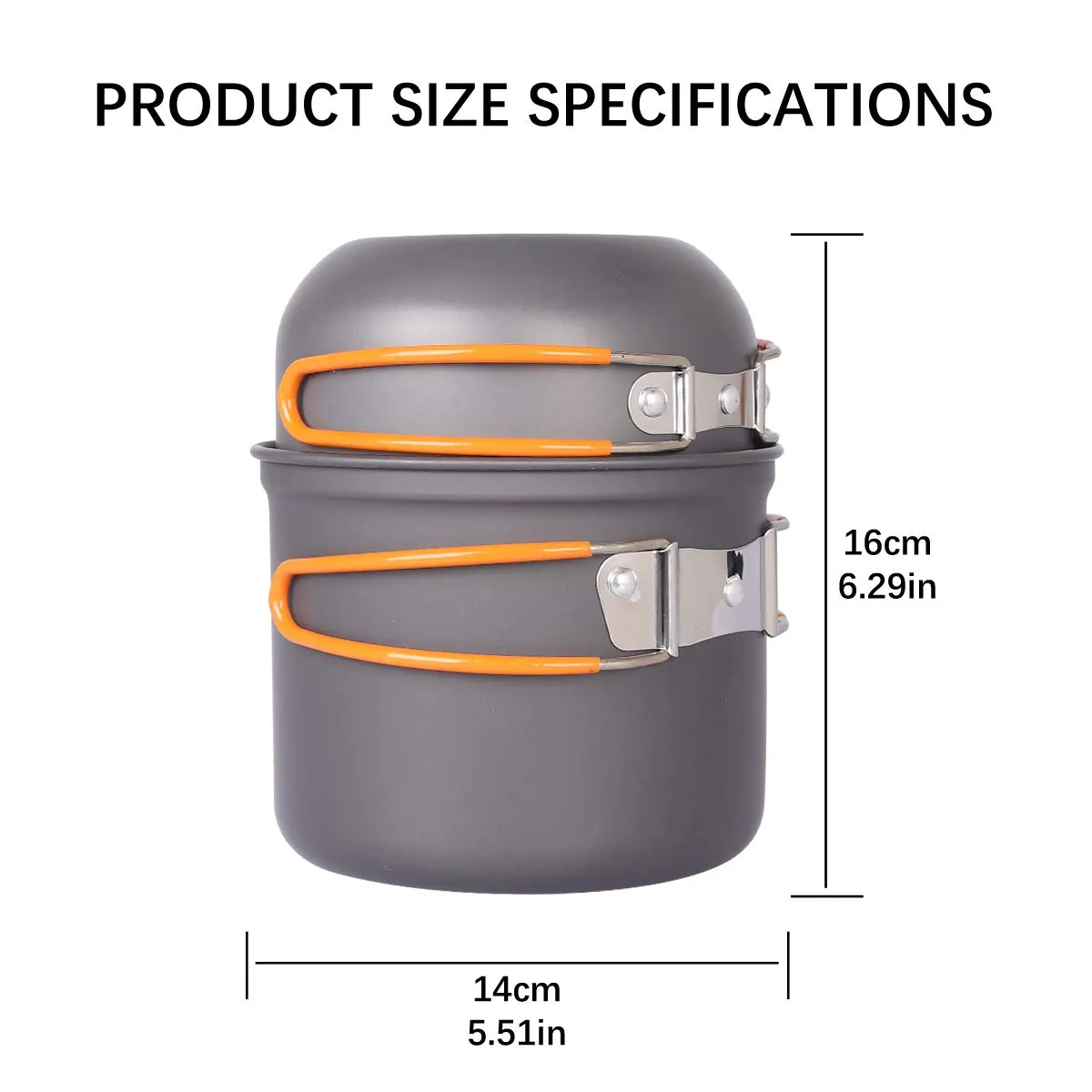 Camping Cookware - 14 Pieces
