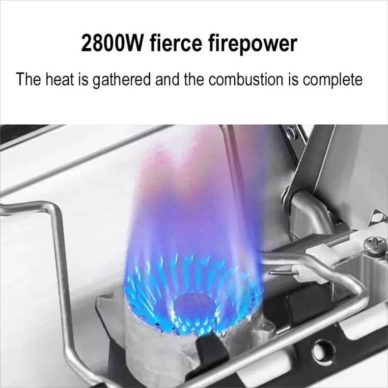 Camping Portable Cassette Gas Stove Mini Windproof Foldable Backpacking Tourist Gas Burner Stove Outdoor Kitchen Picnic Cooking
