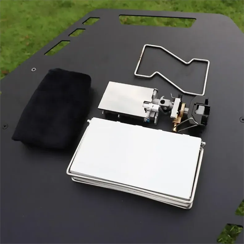 Camping Portable Cassette Gas Stove Mini Windproof Foldable Backpacking Tourist Gas Burner Stove Outdoor Kitchen Picnic Cooking
