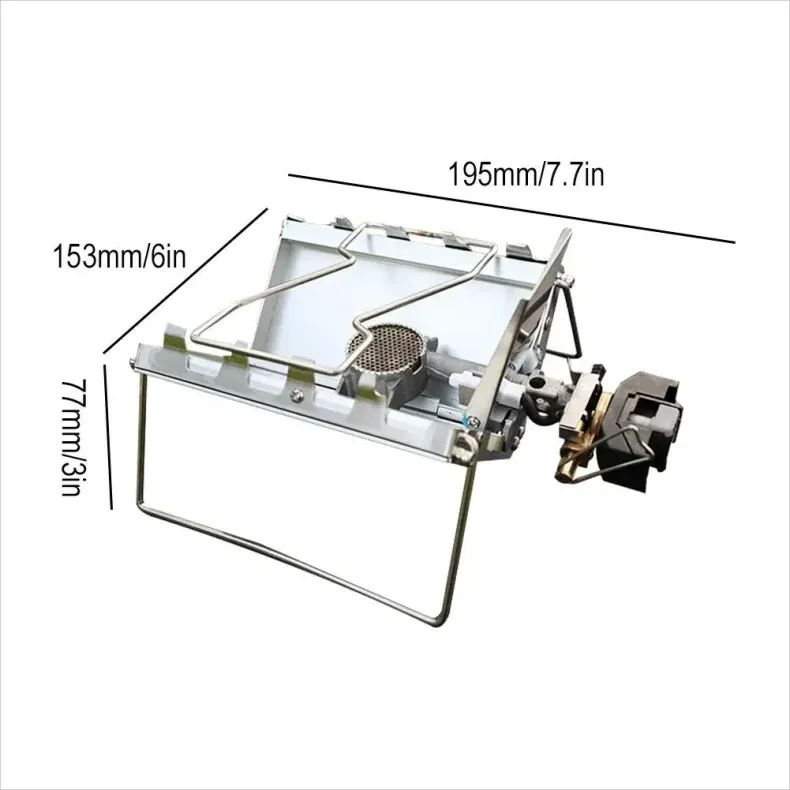 Camping Portable Cassette Gas Stove Mini Windproof Foldable Backpacking Tourist Gas Burner Stove Outdoor Kitchen Picnic Cooking
