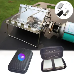 Camping Portable Cassette Gas Stove Mini Windproof Foldable Backpacking Tourist Gas Burner Stove Outdoor Kitchen Picnic Cooking