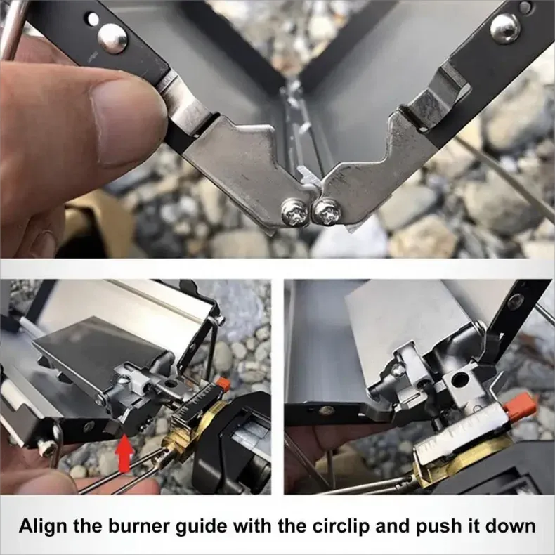 Camping Portable Cassette Gas Stove Mini Windproof Foldable Backpacking Tourist Gas Burner Stove Outdoor Kitchen Picnic Cooking