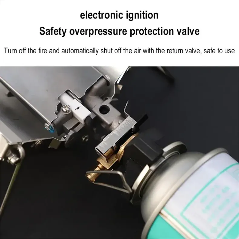 Camping Portable Cassette Gas Stove Mini Windproof Foldable Backpacking Tourist Gas Burner Stove Outdoor Kitchen Picnic Cooking