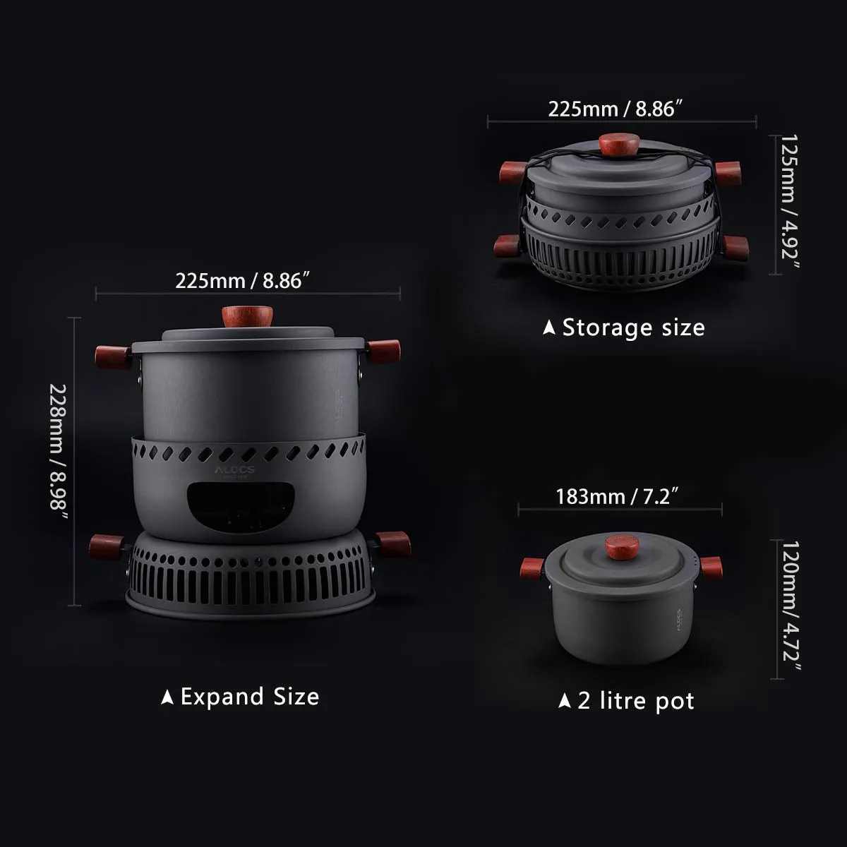 Camping Stove - 6 Pieces
