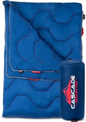 Cascade Mountain Tech Camping Blanket - Lightweight Outdoor Blanket for Camping, Picnics, Concerts, and Travel - 72" x 48"