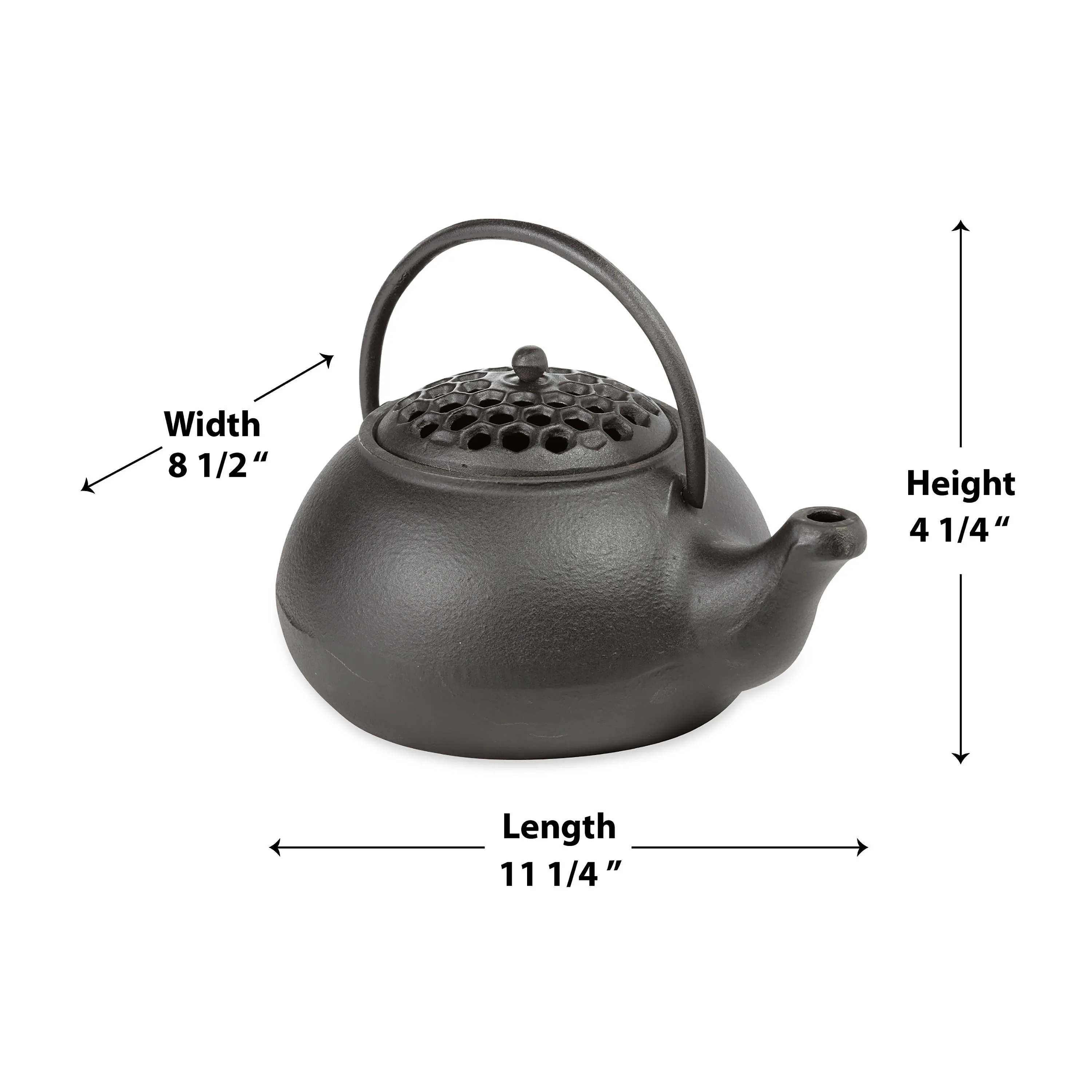 Cast Iron Wood Stove Kettle Steamer with Lattice Design