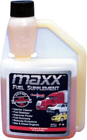 CleanBoost® Maxx™ 16oz Fuel Treatment for Gas & Diesel Fuel - Treats 480 Gallons