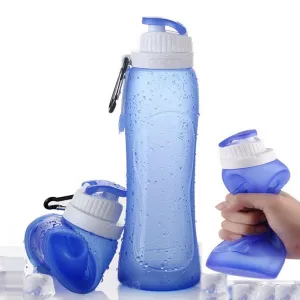 Collapsible Silicone Sports Water Bottle
