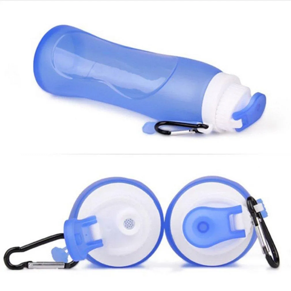 Collapsible Silicone Sports Water Bottle