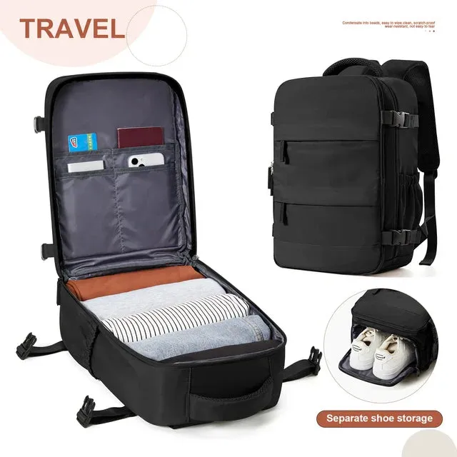 Compact Cabin Travel Backpack | Lightweight & Stylish Carry-On Bag for Short Trips
