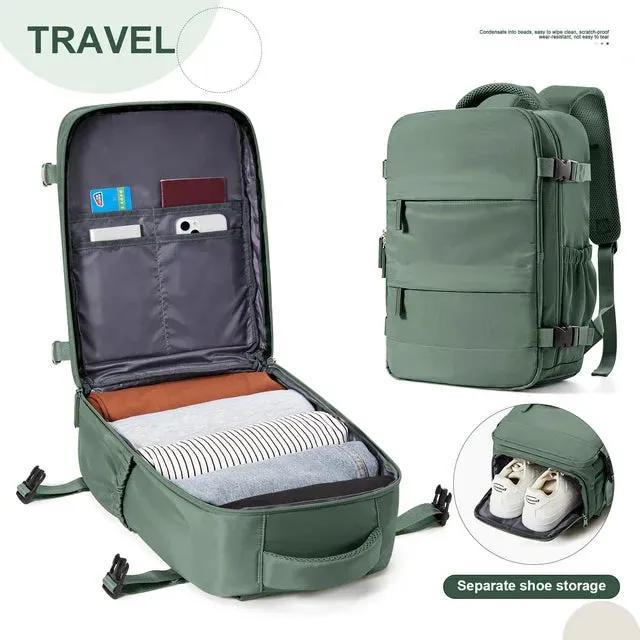 Compact Cabin Travel Backpack | Lightweight & Stylish Carry-On Bag for Short Trips