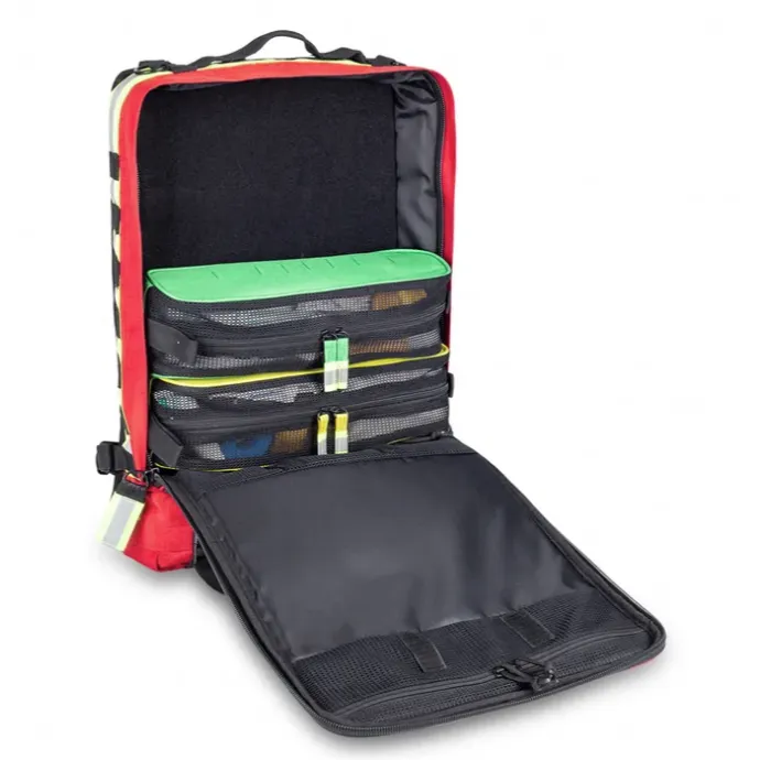 Compact Modular Tactical Backpack Red - Polyester