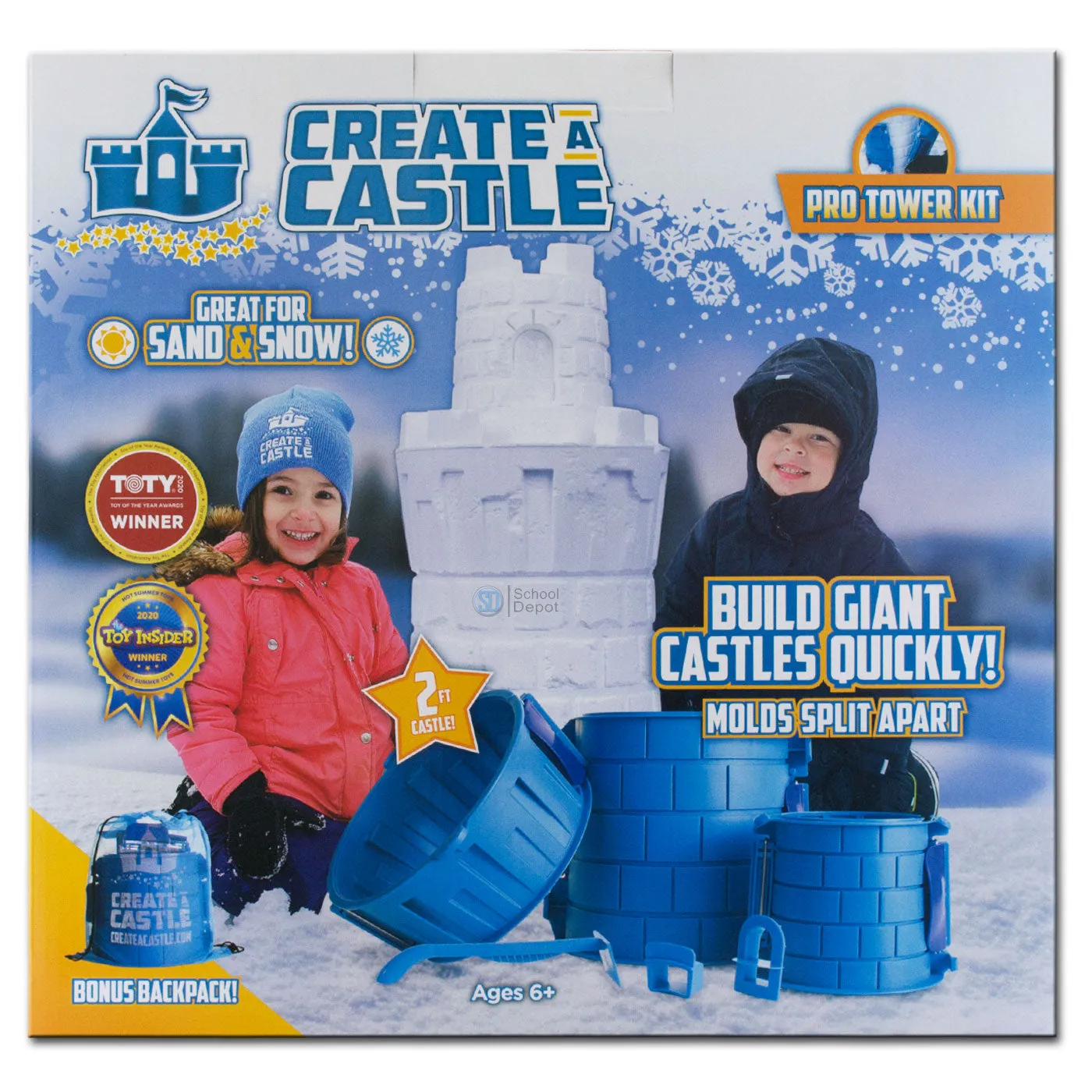 Create A Castle Pro Sandcastle Kit 7 Piece