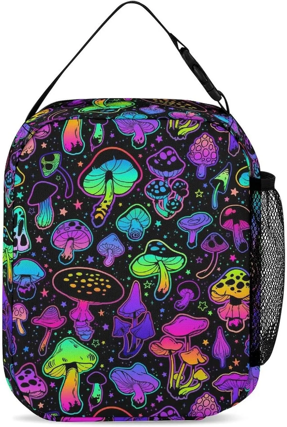 Custom Mushroom Backpack with Lunch Box & Pencil Case for Kids Girls Boys School, 16 Inch Cute Mushrooms Bookbag, School Backpack for Students Children, Lightweight, Large Capacity